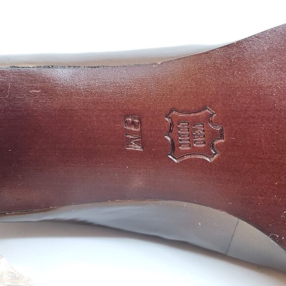 Enzo Angiolini Women's Bronze Color Leather Heels Size 8M - Picture 8 of 9